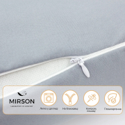 Подушка-валик 8102 Eco Line Gray EcoSilk мікросатин MirSon - Фото №5