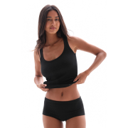 Труси-брифи жіночі 25087 бавовняний рубчик German Volf чорний - Фото №5