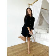 Сорочка жіноча з мусліну Coconut Cosy MD06 чорна - Фото №3