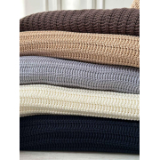 Плед в'язаний Cotton Прованс бежевий - Фото №6