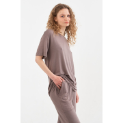 Штани піжамні Baily vizon Penelope темно-бежевий - Фото №7