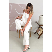 Штаны кожаные Art Knit белый - Фото №5