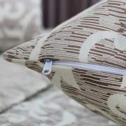 Покривало з наволочками Elegant Cotton Beige and White ТЕП - Фото №5