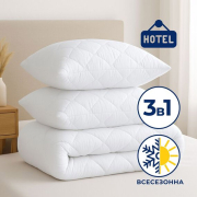 Набір готельний всесезонний антиалергенні ковдру та 2 подушки Ideia - Фото №3