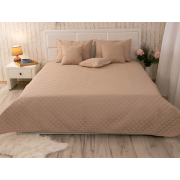 Покривало декоративне двостороннє Velour beige Ромб Руно - Фото №6