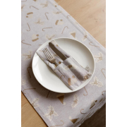 Новорічний чохол для столових приборів Шапочки на бежевому Прованс - Фото №3