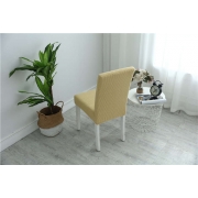 Чохол на кухонний стілець водовідштовхувальний Homytex кремовий - Фото №6