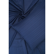 Наволочка на блискавці Dark Blue страйп-сатин Good-Dream темно-синій - Фото №3