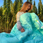 Ковдра конопляна демісезонна Сапфір Climate control Ukono - Фото №3