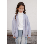 Кардиган Casual Art Knit серый - Фото №3