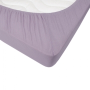 Простирадло трикотажне на гумці Iris Home лілове - Фото №3
