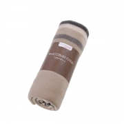 Плед флісовий Полар Home line клітина бежево-чорний - Фото №4