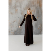 Сукня в'язана Ніколь максі Art Knit шоколадний - Фото №4