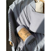 Плед вязаный Cotton Прованс серый - Фото №5