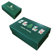 Коробка-пенал подарункова новорічна 140х185х45 мм Лами - Фото №3