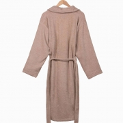 Халат махровий з шалевим коміром Arya унісекс Miranda Soft бежевий - Фото №5