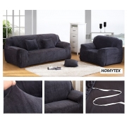 Чохол на диван мікрофібра Homytex темно-сірий - Фото №3