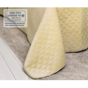 Покривало Ромб круглий Velour ТЕП бежеве - Фото №4