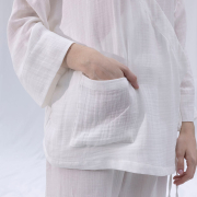 Сорочка-кімоно з мусліну Serli kruvaze kimono kisa beyaz Penelope білий - Фото №8