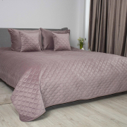 Покривало Ромб круглий Velour ТЕП темно-рожевий - Фото №3