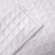 Халат вафельний кімоно Wariet SoundSleep білий короткий - Фото №7