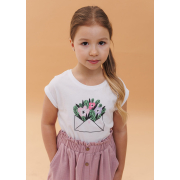 Футболка для дівчинки ФТ7 супрем Бембі 100-білий - Фото №3