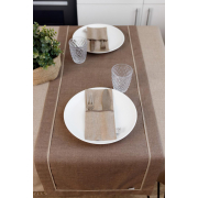 Доріжка бавовняна Кориця Прованс коричнева з кантом - Фото №3