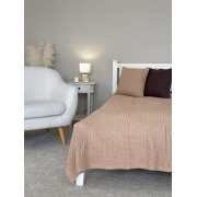 Плед в'язаний Cotton Прованс бежевий - Фото №5