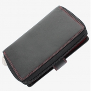 Жіночий шкіряний гаманець Visconti CD-22 Ruby black-red - Фото №4