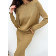 Спідниця в'язана Jolie Art Knit кемел - Фото №4