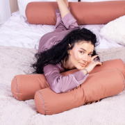 Подушка-валик 8110 Naturale Line 15-1511 Federica EcoSilk бязь MirSon - Фото №3