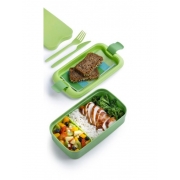 Ланчбокс Curver Lunch & Go зі столовими приборами 1,3л curver-00768 - Фото №5