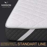 Наматрацник вовняний MirSon 235 Стандарт Woollen з гумками по кутах - Фото №3