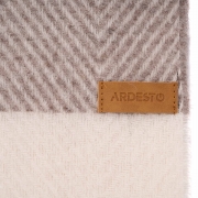 Плед шерстяной Ardesto Leonardo Bianco тауп - Фото №6