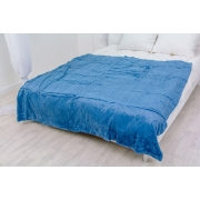 Флісовий плед 1002 Damask Blue Mirson - Фото №3