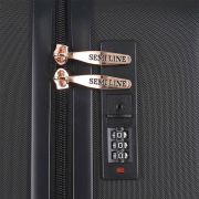 Чемодан 20 S Black T5787-1 Semi Line DAS302968 - Фото №7