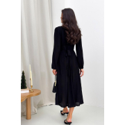 В'язане плаття міді Nataly Art Knit чорний - Фото №7