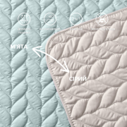 Покривало двостороннє Warmis Sei Design Ideia м'ятний світло-сірий - Фото №5