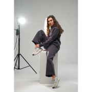 Штани жіночі базові утеплені Поділля Lesia графіт - Фото №3