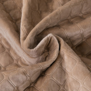 Покривало Ромб круглий Velour ТЕП золотий беж - Фото №5