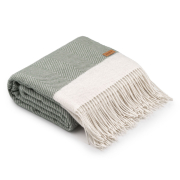 Плед шерстяной Ardesto Leonardo Bianco зеленый - Фото №9