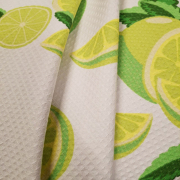 Рушник вафельний кухонний Lime Fresh SoundSleep білий - Фото №5