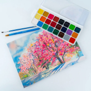 Фарби акварельні медові 24 кольори Classic Kite K-442 - Фото №4