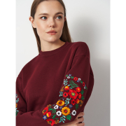 Світшот жіночий Магнолія Lesia бордовий - Фото №4