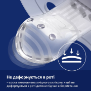 Пустушка силіконова динамічна 0-6 міс 2 шт CapiChill Lovi 22/932boy блакитна - Фото №4