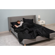 Простирадло на гумці сатинова Mix Match Premium Ardesto чорний - Фото №6