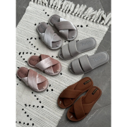 Тапочки домашні жіночі трикотажні Twins сірі - Фото №4