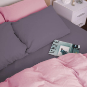 Наволочка 001-008 Ash grey Pink фланель MirSon - Фото №6