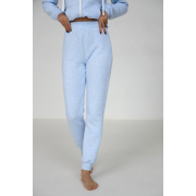 Костюм жіночий капітоній German Volf блакитний меланж - Фото №6