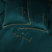 Постільна білизна Imperial Tencel 07 Emerald MirSon з вишивкою - Фото №6
